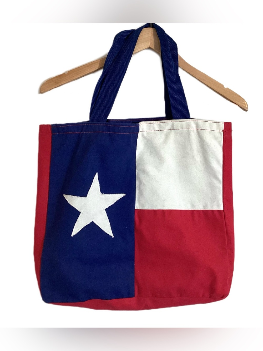 Insulated Canvas Tote Bag Patriotic Lone Star TX